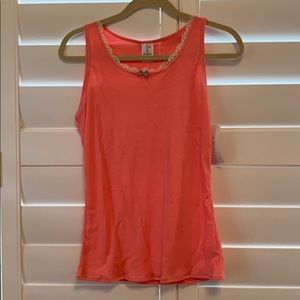 Parisien pink lace pajama top